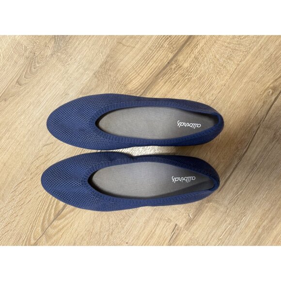 AllbirdsWomen's Tree Breezer Ballet Flat Dark Navy Size 8 Sleeve Lightweight - Picture 2 of 6